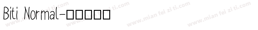 Biti Normal字体转换